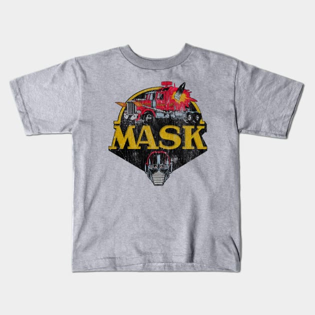 Vintage Mask Kids T-Shirt by OniSide